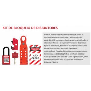 Kit Bloqueio de Disjuntores