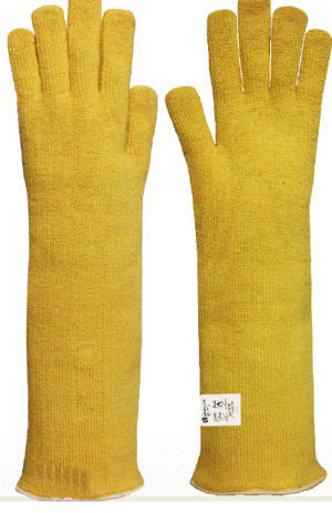 Luva tricotada grafatex de aramida
