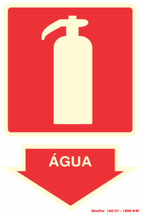 Placa-Extintor de água