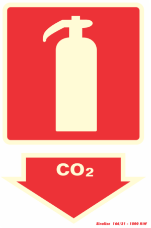 Placa-Extintor de CO2