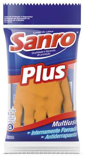 Luva Latex Sanro Plus