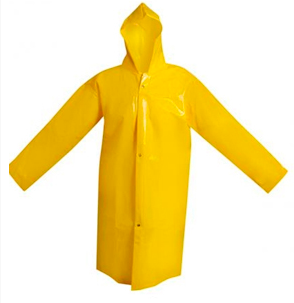Capa de chuva em PVC